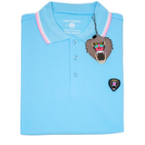 LIGHT BLUE POLO WITH NEW RUBBER PATCH - Mad Chuck™
