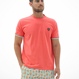 PUÑO CORAL MENTA/CUELLO REDONDO ACANALADO AMARILLO