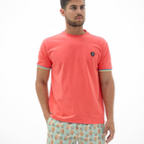 PUÑO CORAL MENTA/CUELLO REDONDO ACANALADO AMARILLO