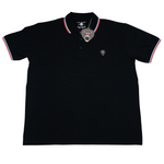 BLACK POLO WITH NEW RUBBER PATCH - Mad Chuck™