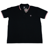 BLACK POLO WITH NEW RUBBER PATCH - Mad Chuck™