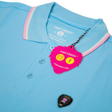 LIGHT BLUE POLO WITH NEW RUBBER PATCH - Mad Chuck™