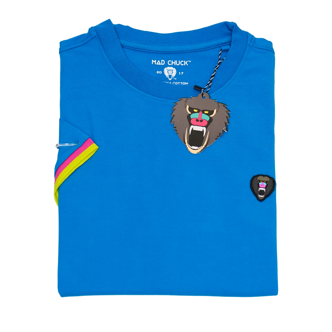 ROYAL CUFF RIBBED CREW NECK WITH NEW RUBBER PATCH - Mad Chuck™