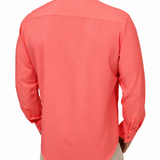 CORAL LONG SLEEVE SOLID SHIRT