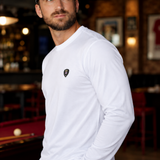 CAMISETA BLANCA MANGA LARGA CUELLO REDONDO