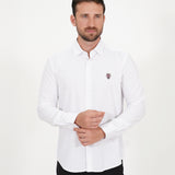WHITE LONG SLEEVE SOLID SHIRT