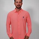 CORAL LONG SLEEVE SOLID SHIRT