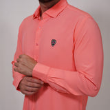 CORAL LONG SLEEVE SOLID SHIRT