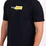 HALF/HALF BLACK TEE PRINT