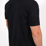 HALF/HALF BLACK TEE PRINT