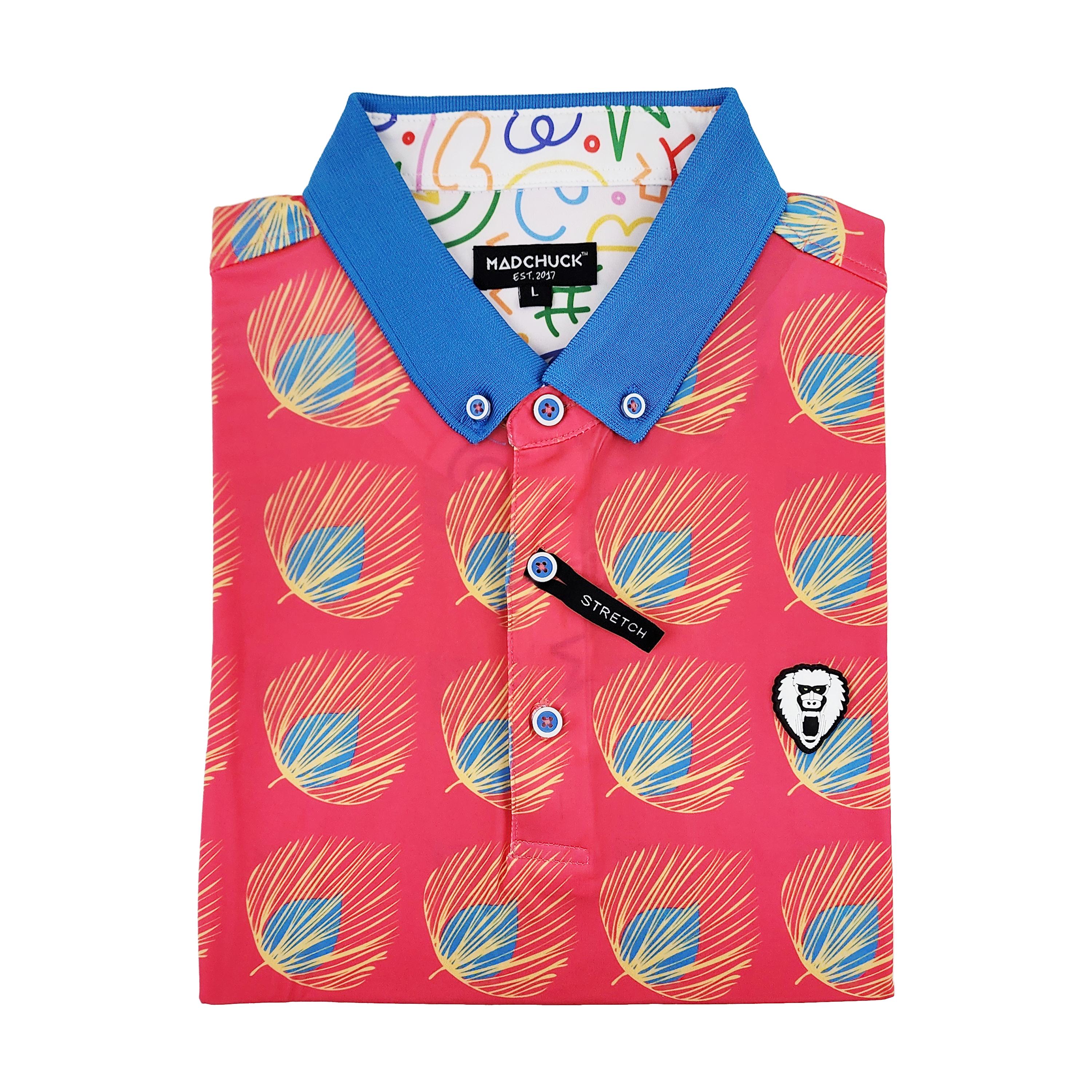 PEACOCK GOLF POLO - Mad Chuck™ Folded Shirt Photo