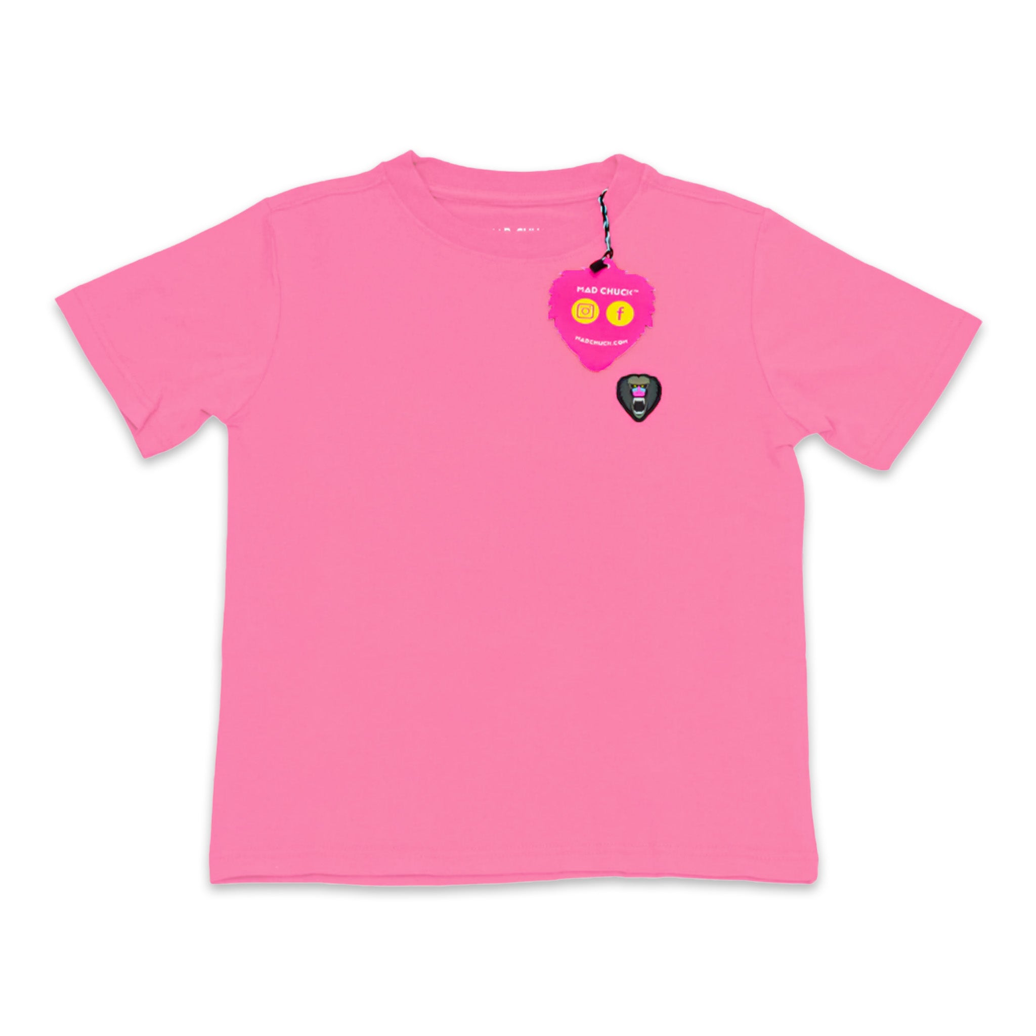 Pink Crew Neck Rubber Patch - Mad Chuck™