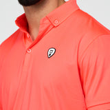 HOT CORAL 10 GOLF POLO