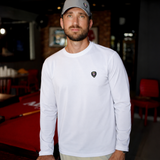 CAMISETA BLANCA MANGA LARGA CUELLO REDONDO