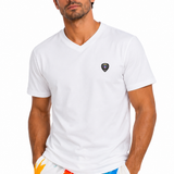 CUELLO EN V BLANCO