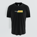 HALF/HALF BLACK TEE PRINT