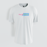 HALF/HALF WHITE TEE PRINT