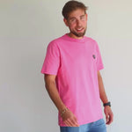 Mad Chuck Pink Shirt - A man wearing the product photo