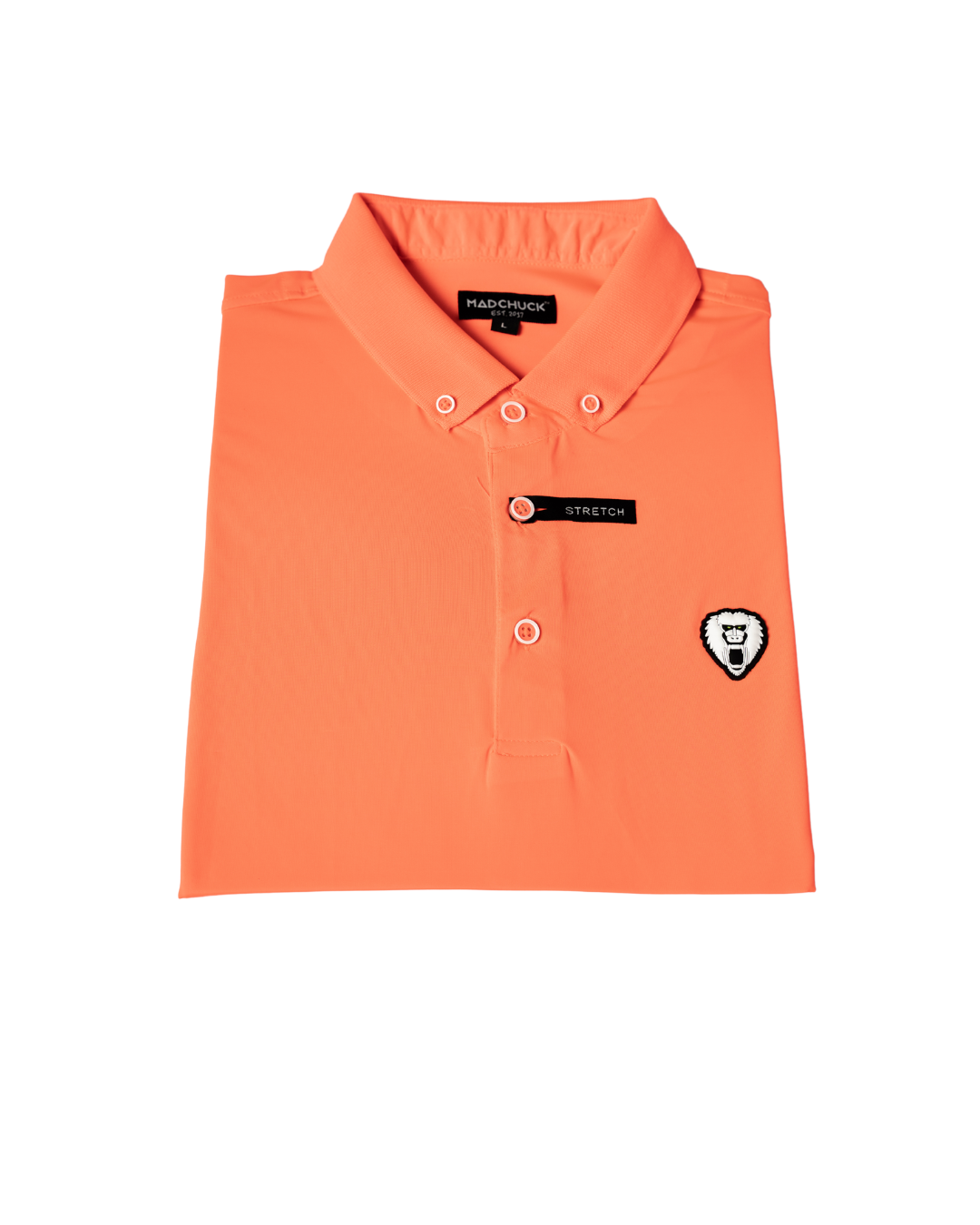Neon Coral Mad Golf Polo - Mad Chuck™