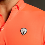Neon Coral Mad Golf Polo - Mad Chuck™
