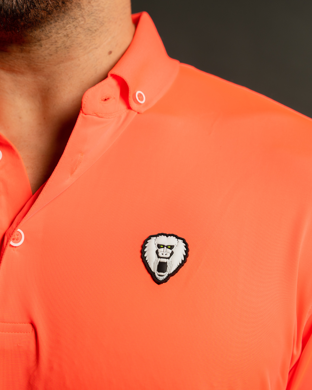 Neon Coral Mad Golf Polo - Mad Chuck™